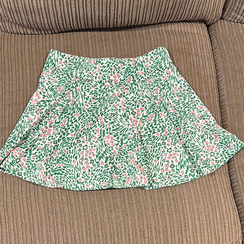 Floral Green and Pink Women's Skirt - new never worn